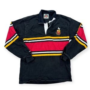 Barbarian Shirt Men's Small Black Rugby Red Striped University of Guelph Canada